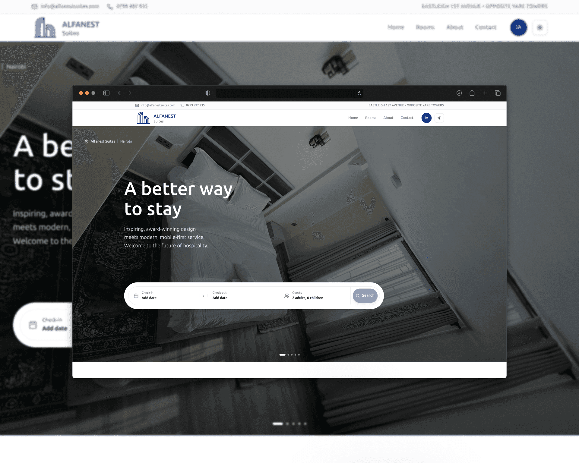 Alfanest real estate booking platform