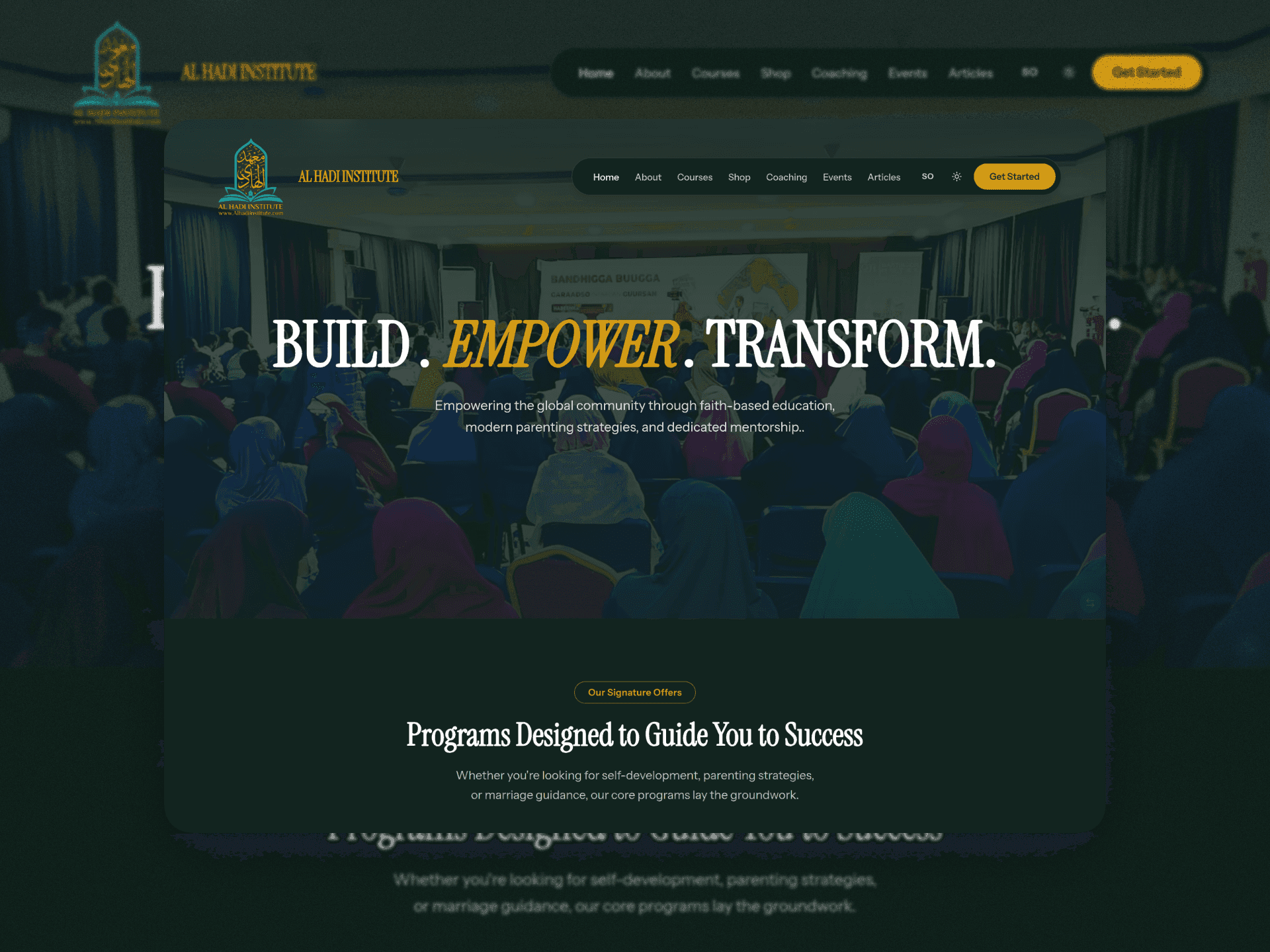 Al Hadi Institute bilingual education platform